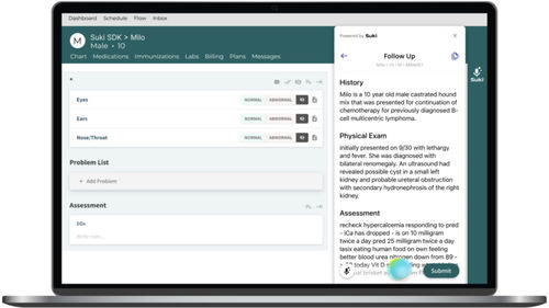 Plataforma de IA médica - Suki AI - para el sector médico