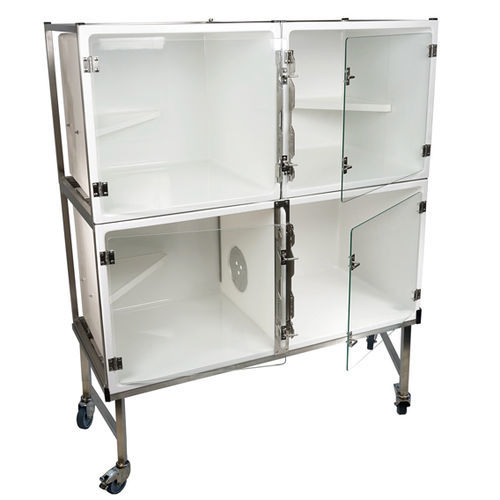 Jaula veterinaria para gatos - CP803010 - Vetinox - 4 compartimentos / con ruedas / de acero inoxidable