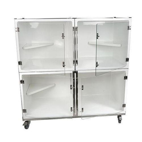 Jaula veterinaria para gatos - CP803000 - Vetinox - 4 compartimentos / con ruedas / de acero inoxidable