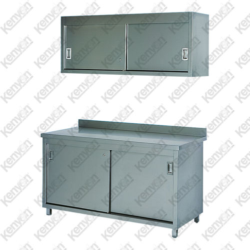 Armario de hospital - Mortuaryequipment.net - con estante / con puerta / de acero inoxidable