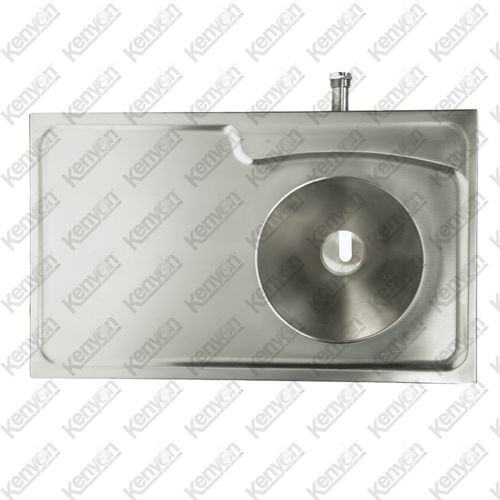 Fregadero médico - Mortuaryequipment.net - para esclusa / 1 estación / de acero inoxidable
