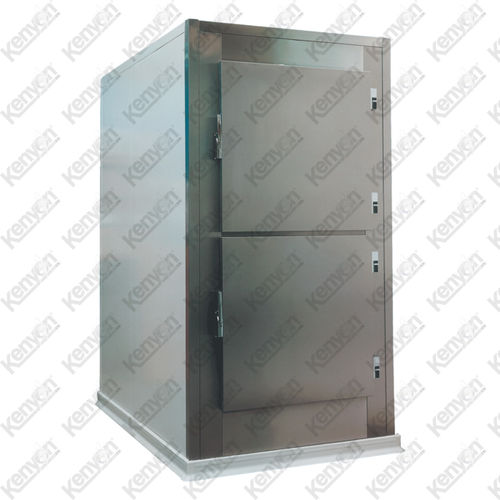 Cámara mortuoria frigorífica para camillas mortuorias - KBC2iD - Mortuaryequipment.net - 2 cuerpos / de carga frontal / con 2 puertas