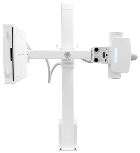 Sistema de radiografía digital - ACUITY CDR - Radmedix - para radiografía polivalente / sin mesa / con brazo portatubos pivotante