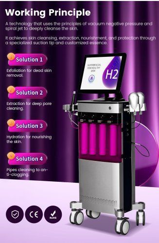 Dispositivo de terapia dermovital para problemas dermatológicos - HydraBeautyFacial - Miramhoo Aesthetics - portátil de mano