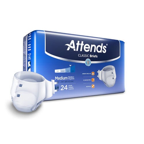 Pañal para adulto - BRB series - Attends - transpirable / caja de 20 / caja de 24 unidades