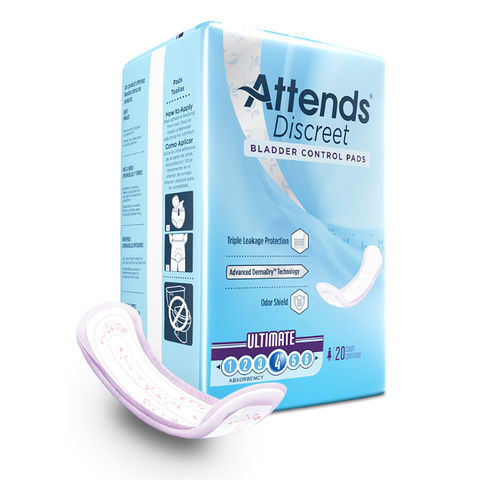 Compresa higiénica para mujer - ADPULT - Attends - transpirable / caja de 20