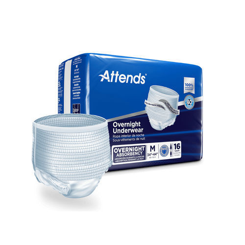 Pañal para adulto - APPNT series - Attends - transpirable / caja de 14 / caja de 12 unidades