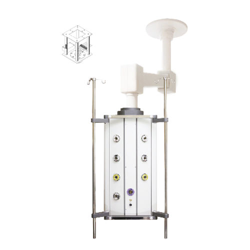 Brazo de soporte articulado - PNT-PEN-T-M-X - Point Medical Gas Systems - de altura regulable / para sistemas de distribución / médico
