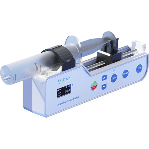 Bomba de jeringa para talasemia - Accuflow® Thala - vTitan Corporation - 1 vía / programable
