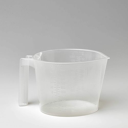 Vaso de precipitados de plástico - 300017-1	 - Fuhrmann - graduado / con asa