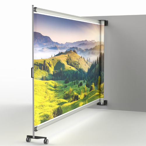 Biombo médico fijo - Air - Aspire - retráctil / 1 panel / de habitación de hospital