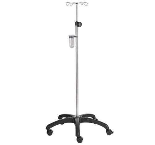 Portasueros con ruedas - ECCO-CARE Mini - SIMPEX - 4 ganchos / de acero inoxidable / de altura variable