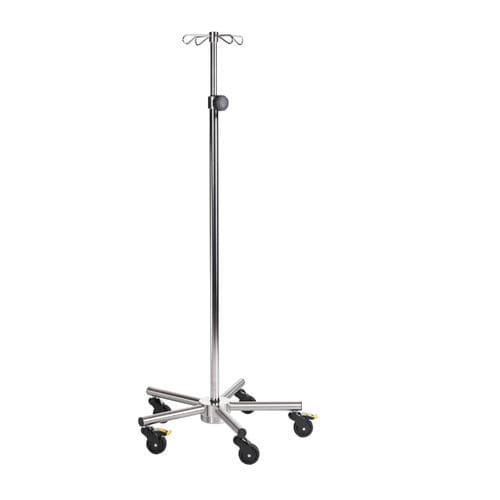 Portasueros con ruedas - SIMPO-CARE Mini - SIMPEX - 4 ganchos / de acero inoxidable / de altura variable