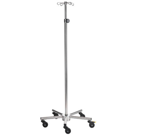 Portasueros con ruedas - SIMPO-CARE Midi - SIMPEX - 4 ganchos / de acero inoxidable / de altura variable