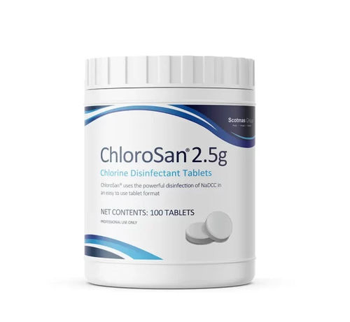 Desinfectante para suelos y superficies - ChloroSan® - Scotmas Group - polvo / a base de cloro