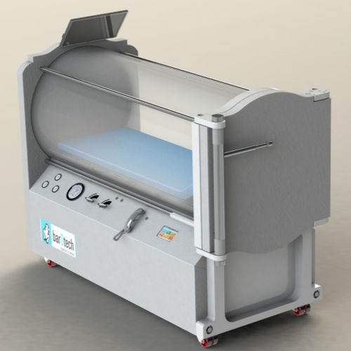 Cabina hiperbárica oxigenoterapia - MONO F - Barotech - con ruedas / monoplaza
