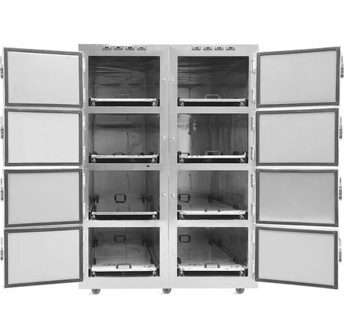 Cámara mortuoria frigorífica para camillas mortuorias - PSTG - Puresystems - 8 cuerpos / de carga frontal / con puerta