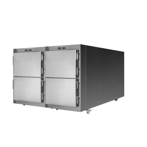 Cámara mortuoria frigorífica para camillas mortuorias - PSTG-4 - Puresystems - 4 cuerpos / de carga frontal / con puerta