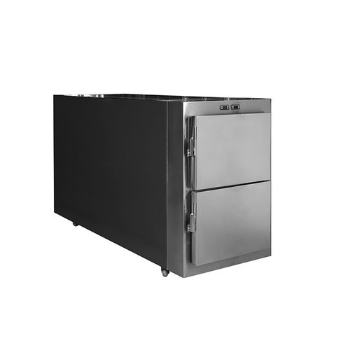 Cámara mortuoria frigorífica para camillas mortuorias - PSTG  - Puresystems - 2 cuerpos / de carga frontal / con 2 puertas