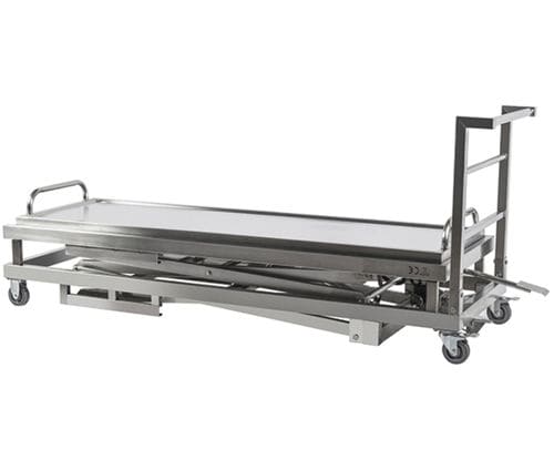 Carro para traslado de cadáveres de transferencia - m-PSTG-1532 - Puresystems - manual / de acero inoxidable / de altura regulable
