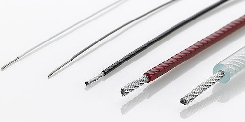 Cable metálico con funda - Carl Stahl Technocables GmbH - para la fabricación de dispositivos médicos / flexible