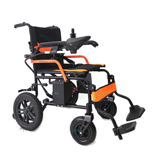 Silla de ruedas eléctrica - MGE-EWM8B - Medige International Industries - de exterior / de interior / con reposapiernas