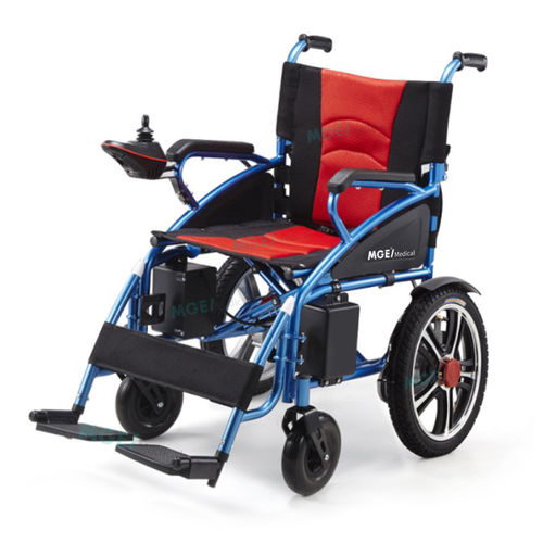 Silla de ruedas eléctrica - MGE-EWM19 - Medige International Industries - de exterior / de interior / con reposapiernas