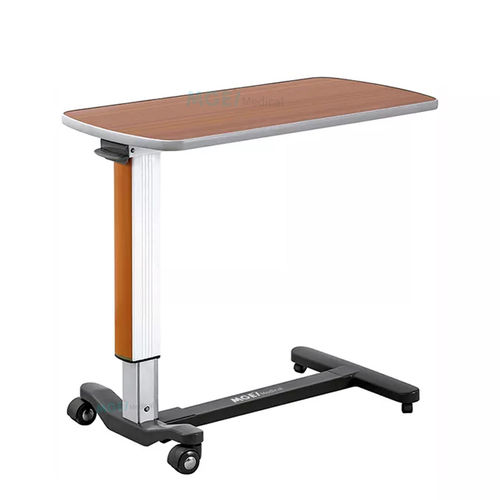Mesa de cama de altura regulable - MGE-T1B - Medige International Industries - hidráulica / con ruedas