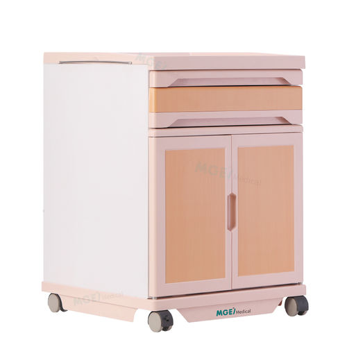 Mesa de cabecera con ruedas - TEG2 - Medige International Industries - con armario / con cajones