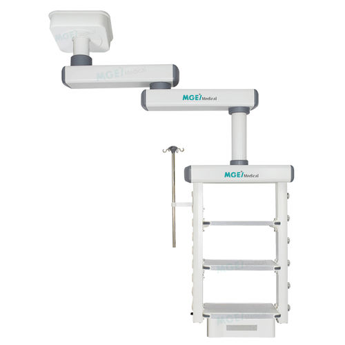 Brazo de distribución de techo - MGE-STP3D - Medige International Industries - para endoscopia / articulado / con estantes