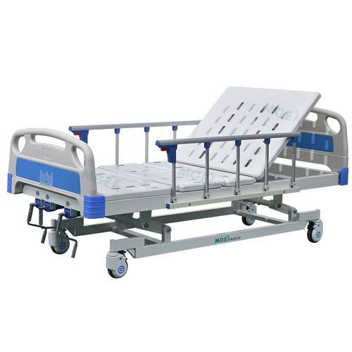 Cama de hospital - MGE-M01-F - Medige International Industries - manual / de altura regulable / con ruedas