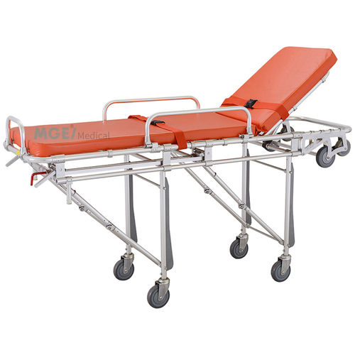Carro camilla para traslado de pacientes - MGE-ST-12 - Medige International Industries - para ambulancias / manual / con respaldo regulable