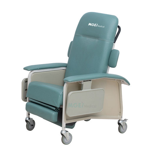 Sillón de descanso reclinable - MGE-CW9 - Medige International Industries - con ruedas / de cuero