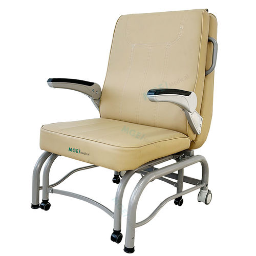 Sillón de descanso convertible - MGE-CW17B - Medige International Industries - manual / con respaldo regulable / con ruedas
