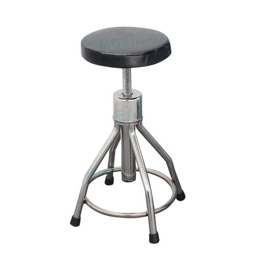 Taburete con ruedas - MGE-CW34B - Medige International Industries - de acero inoxidable