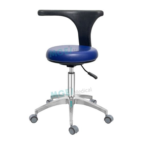 Taburete médico - MGE-CWH2 - Medige International Industries - con ruedas / con respaldo / ergonómico