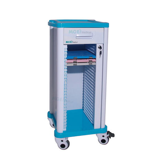 Carro para historiales médicos - MGE-CHT2250 - Medige International Industries - de plástico / con cajón / móvil