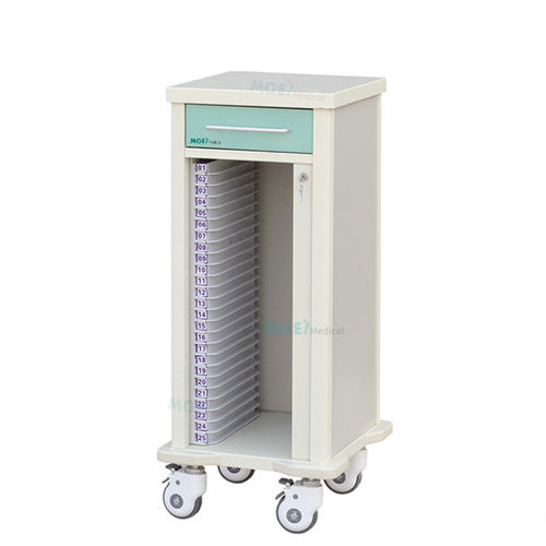 Carro para historiales médicos - MGE-CT325 - Medige International Industries - de plástico / con cajón / móvil