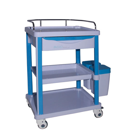 Carro para medicamentos - MGE-T12D3CT - Medige International Industries - de acero inoxidable / de plástico / de aluminio