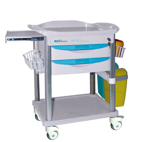 Carro médico - MGE-T76C8 - Medige International Industries - de acero inoxidable / de plástico / de aluminio