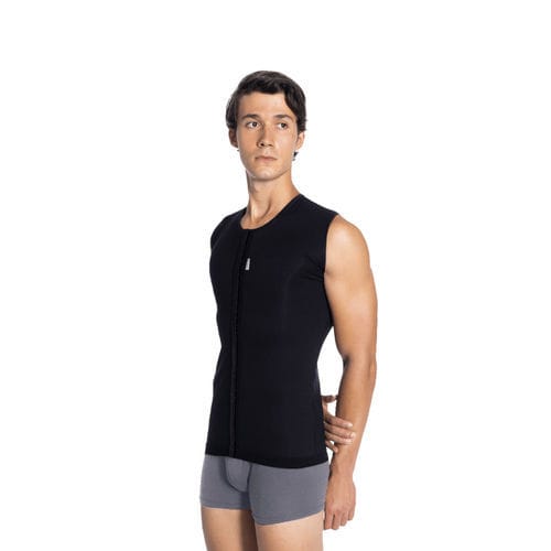 Chaleco de compresión para el cuidado posoperatorio - CM02 - Lipoteks - para hombre / L / M
