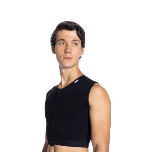 Chaleco de compresión para el cuidado posoperatorio - CM01 - Lipoteks - para hombre / L / M