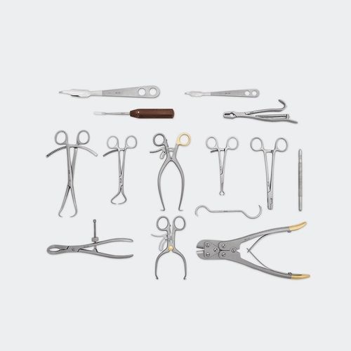 Kit de instrumental veterinario para cirugía ortopédica - KOLarge - Blue Surgical Instruments - para animales grandes
