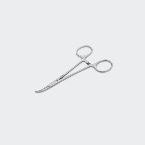 Pinza veterinaria - PHHM125C - Blue Surgical Instruments - abrazadera / de Halstead / curva