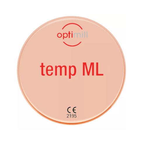 Material dental cera - optimill temp ML - Dentona AG - para puente dental / para corona / de fresado