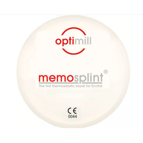 Material dental de termoplástico - optimill memosplint - Dentona AG - de resina / para férulas terapéuticas / transparente