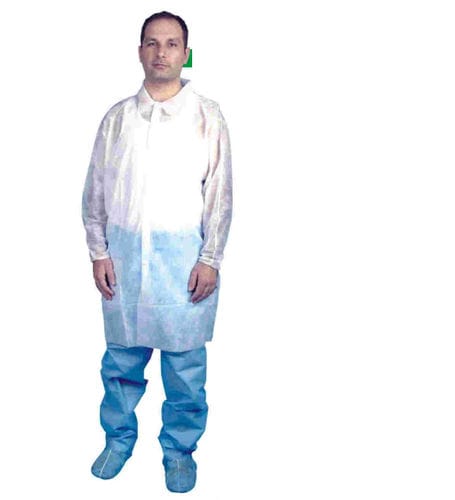 Casaca sanitaria unisex - AGS Medical - de polipropileno / desechable / impermeable