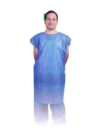 Bata desechable para paciente unisex - SUPERSOFT™ - AGS Medical - desechable / azul