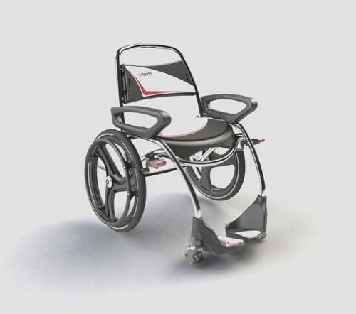 Silla de ruedas manual - aqua active® - Cotenda - para piscina / con reposapiernas / con reposabrazos