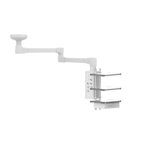 Brazo de distribución de techo - VALiA X plus - ONDAL Medical Systems GmbH - para cuidados intensivos / de brazo simple / con estantes